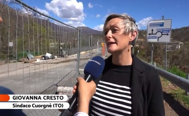 CUORGNE' - Lavori infiniti sul ponte dell'Orco: arriva anche Mediaset