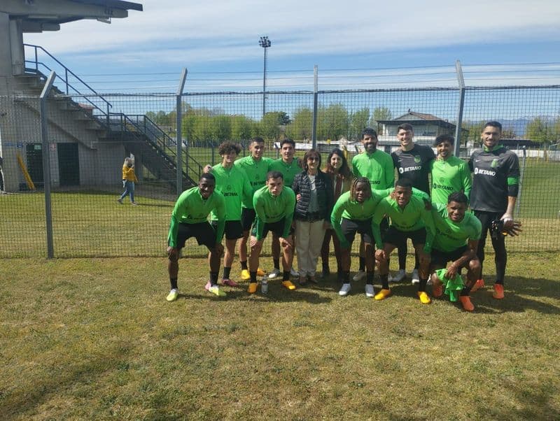 SAN GIUSTO CANAVESE - Dopo la partita con la Juventus, tappa canavesana per lo Sporting Lisbona