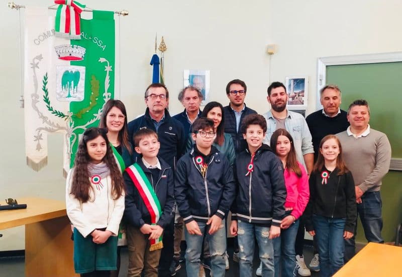 SALASSA - Gabriele Cavaletto è il primo sindaco del Consiglio comunale dei ragazzi - FOTO