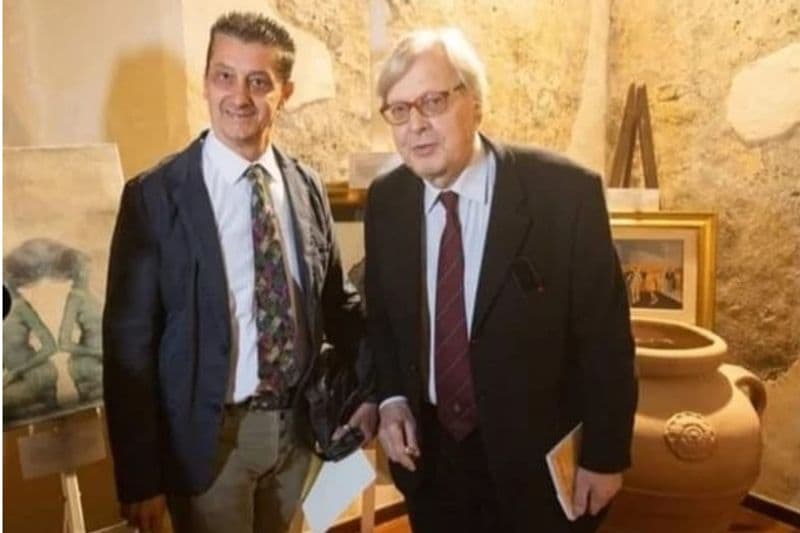 CUORGNÈ - I dipinti su foglia di Franco Grisolano stregano Sgarbi e conquistano Santa Maria del Cedro - FOTO