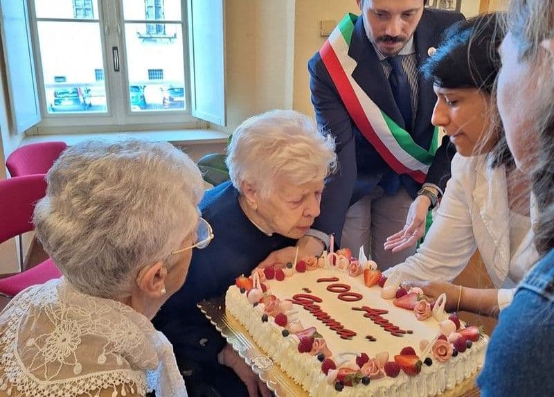 SAN BENIGNO CANAVESE - Paese in festa per i 100 anni di Maria Gemma Vecchia - FOTO