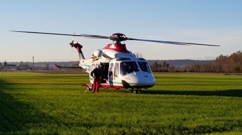 RIVAROLO CANAVESE - Ragazzino si sente male mentre è al campo con gli amici: elitrasportato in ospedale