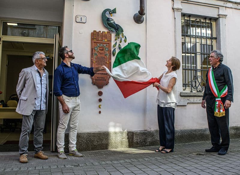 PAVONE CANAVESE - Inaugurata la stele e l'Angolo dei Poeti - FOTO