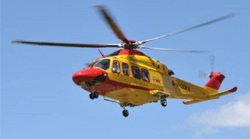 CUORGNE' - Motociclista cade sulla 460 tra Salto e Pont Canavese: trasportata in elicottero al Cto