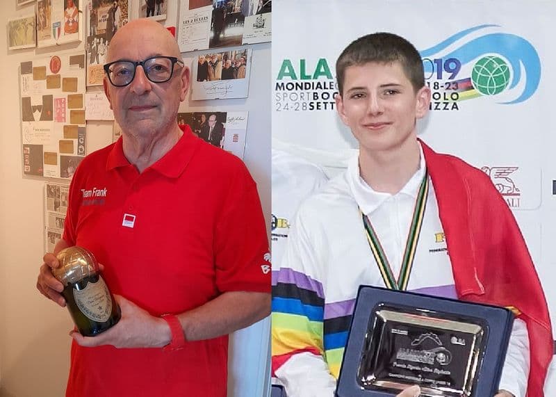 RIVAROLO CANAVESE - Bocce, Frank Mautino e il giovane campione Mattia Falconieri in team al Memorial Marietti