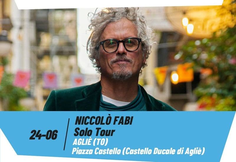 AGLIE' - Meteo ok, il concerto di Niccolò Fabi si farà in piazza Castello