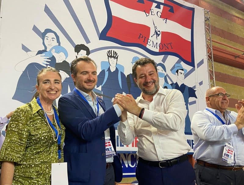 CHIVASSO - Salvini al congresso regionale della Lega: Molinari confermato segretario