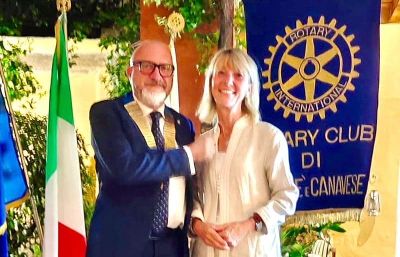 CASTELLAMONTE - Beppe Pezzetto nuovo presidente Rotary Club Cuorgnè e Canavese