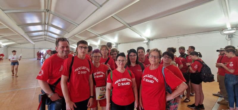 STRAMBINO - I volontari della croce rossa presenti a Solferino