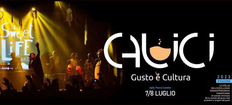 AGLIE' - Questa sera il grande appuntamento con «Calici» in piazza Castello