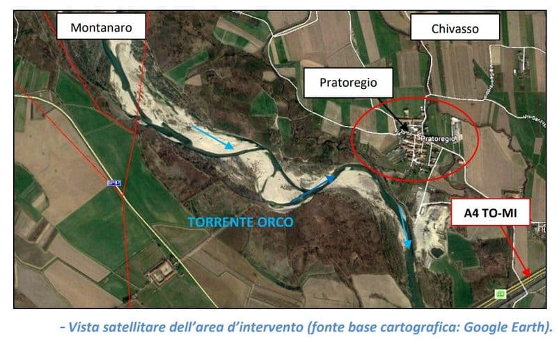 CHIVASSO - Quasi un milione di euro per la sistemazione del torrente Orco