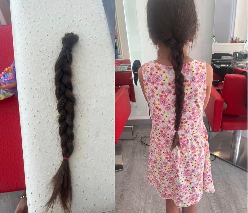 CHIVASSO - La storia di Beatrice Chiara, la bimba di 7 anni che ha donato i suoi capelli per i malati oncologici - FOTO
