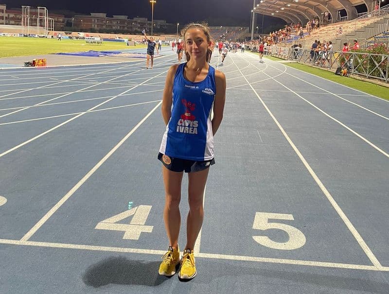 ATLETICA CANAVESANA - La mezzofondista Sara Borello protagonista ai Campionati italiani assoluti su pista