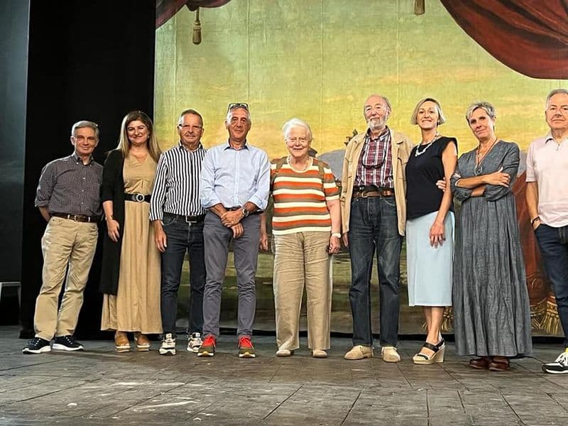 CUORGNE' - Il regista e documentarista Carlo Alberto Pinelli in visita al teatro comunale - FOTO