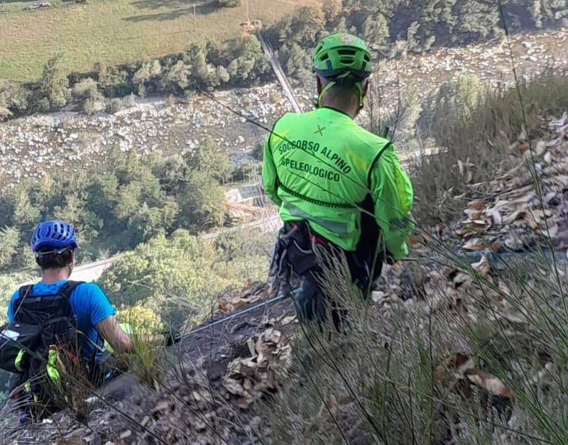 PONT CANAVESE - Escursionista si sente male sulla via Ferrata, salvato dal Soccorso Alpino - FOTO