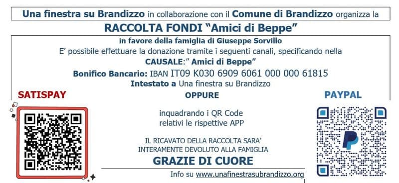 STRAGE DI BRANDIZZO - Una raccolta fondi per aiutare la famiglia di Giuseppe Sorvillo