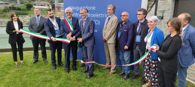 QUASSOLO - Inaugurata la nuova centrale idroelettrica sulla Dora - FOTO