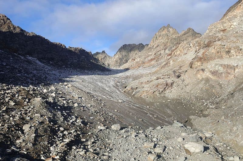VALLE SOANA - Il ghiacciaio Ciardoney sta male: i dati hanno confermato un'altra stagione molto negativa