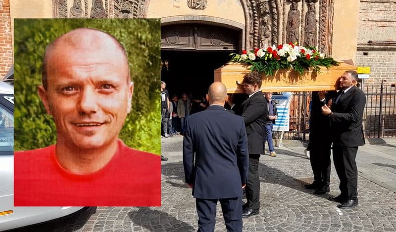 CHIVASSO - Addio a Giuseppe Aversa, una delle vittime della strage di Brandizzo - FOTO e VIDEO
