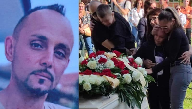 BRANDIZZO - L'immenso dolore per l'addio a Giuseppe Sorvillo: i figli lanciano palloncini in cielo per il papà - FOTO e VIDEO