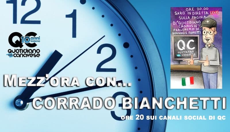 QC LIVE - Con il fumettista e graphic designer Corrado Bianchetti alle 20 in diretta - VIDEO