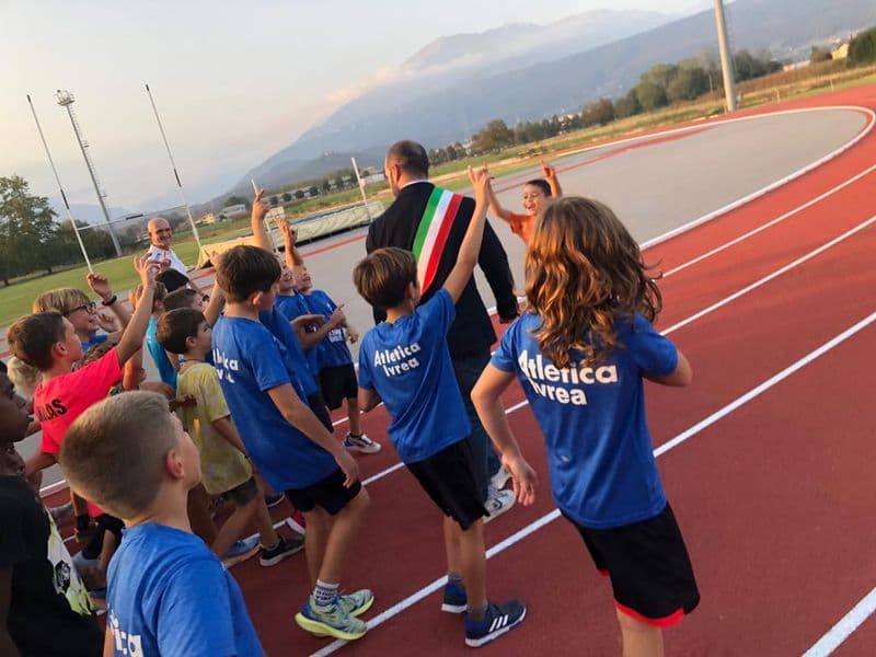 IVREA - Inaugurata la nuova pista di atletica a San Giovanni - FOTO