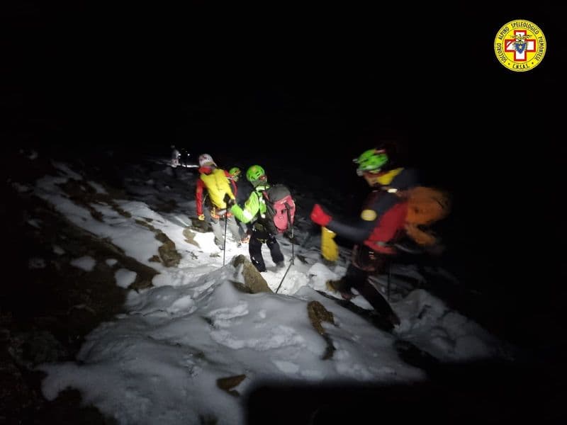 CERESOLE REALE - Salvati nella notte dal soccorso alpino gli escursionisti tedeschi rimasti bloccati a 2900 metri di quota - FOTO