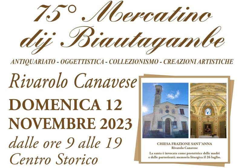 RIVAROLO CANAVESE - Domenica 12 novembre il grande evento autunnale