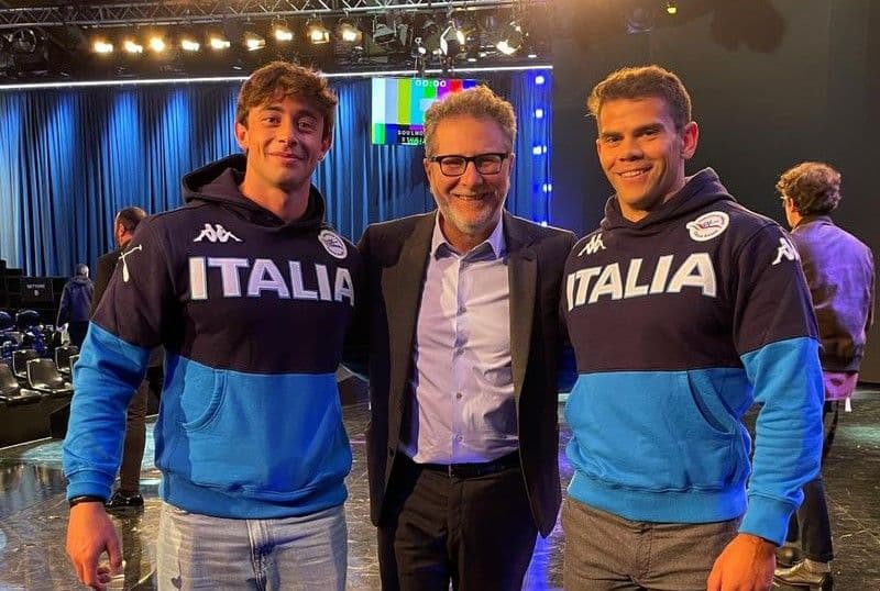 CANDIA CANAVESE - Il campione europeo di canoa, Gabriele Casadei, ospite da Fazio a «Che tempo che fa» - FOTO