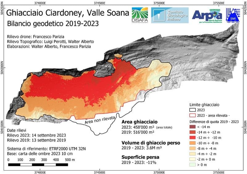 CANAVESE - Allarme in montagna: ghiacciai in sofferenza a causa degli inverni poco nevosi e delle estati molto calde - VIDEO