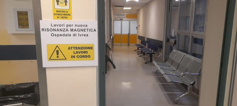IVREA - Iniziati i lavori in ospedale per la nuova risonanza magnetica