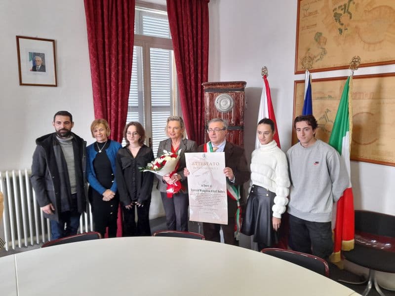 CASTELLAMONTE - L'ambasciatrice polacca Anna Maria Anders in visita in città, benemerenza al generale Anders - FOTO e VIDEO
