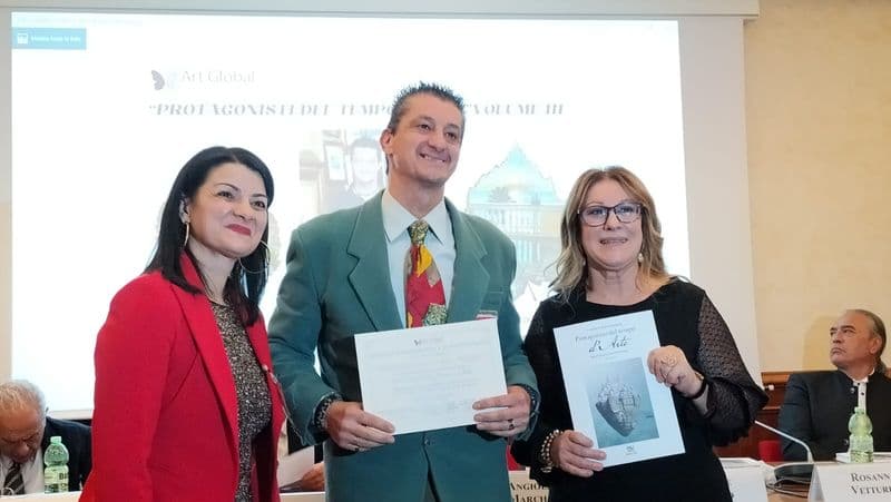 CUORGNE' - Protagonisti del tempo d'arte: Franco Grisolano premiato alla Camera dei deputati - FOTO