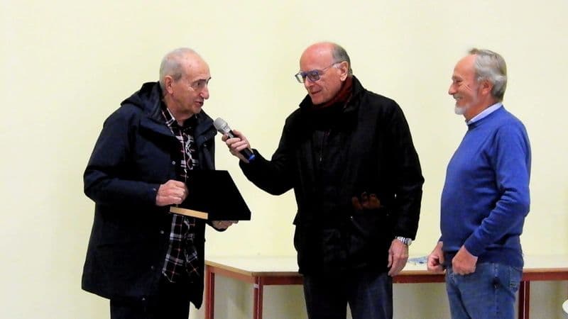 RIVAROLO CANAVESE - L'Unitre celebra il presidente onorario Giacomo Antoniono - FOTO