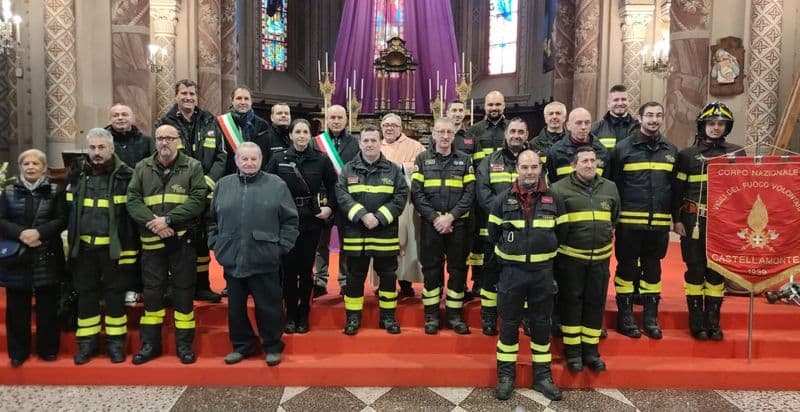 CASTELLAMONTE - I vigili del fuoco hanno celebrato Santa Barbara - FOTO e VIDEO