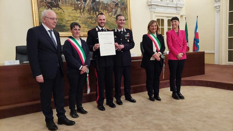 CASTELLAMONTE - Nominato Cavaliere l'appuntato scelto Christian Bugni