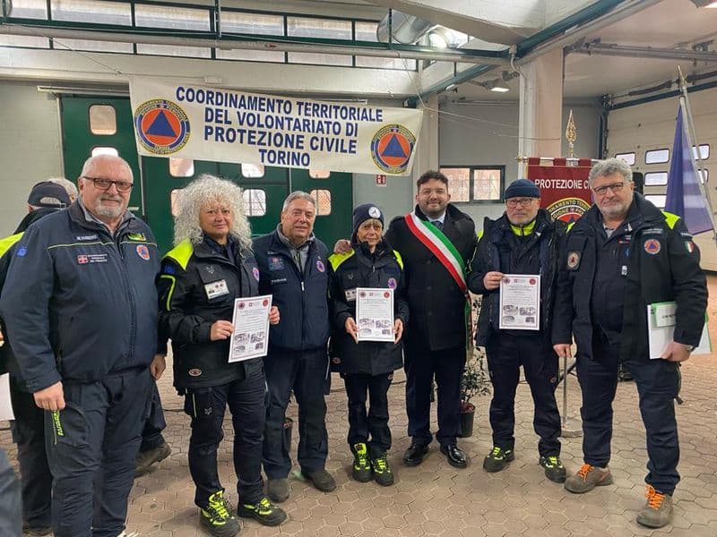 VOLPIANO - Premio ai volontari Protezione civile per i soccorsi a Bardonecchia