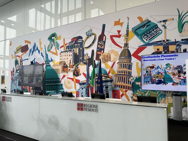 IVREA-AGLIE' - C'è anche il Canavese nell'Allegoria del Piemonte realizzata dal maestro Ugo Nespolo