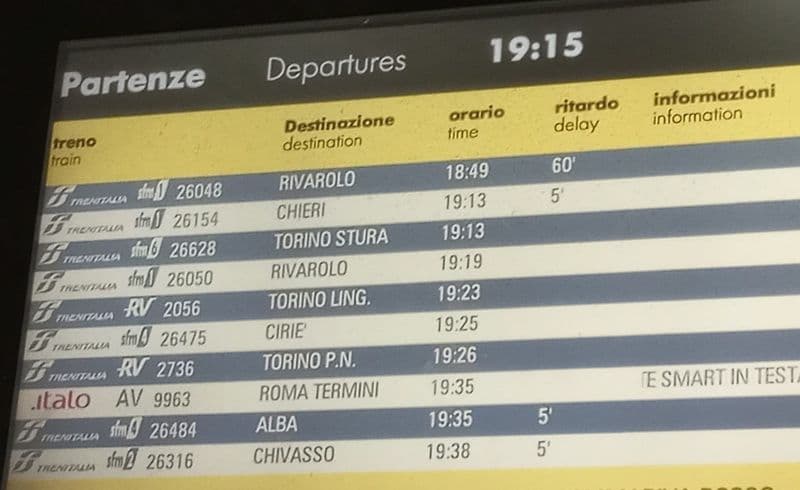 SFM1 CANAVESANA - Ritardi e cancellazioni: ancora disagi per i pendolari sulla linea Chieri-Rivarolo