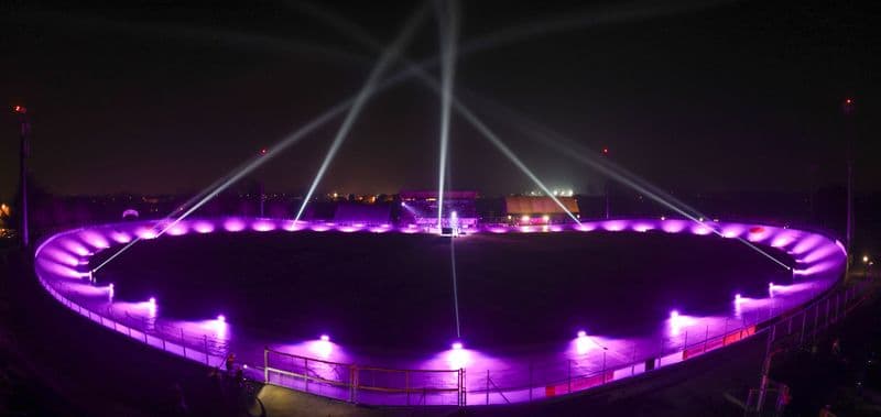 SAN FRANCESCO AL CAMPO - Il Velodromo si illumina di rosa per la tappa del Giro d'Italia - FOTO