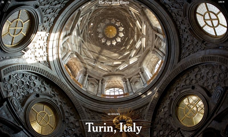TURISMO - Il New York Times e l'elogio di Torino