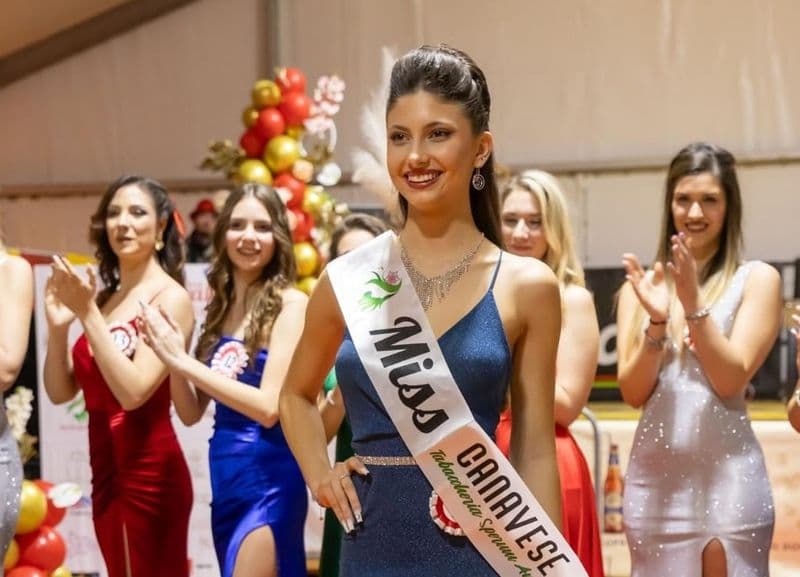 IVREA - La 18enne Sara Mancin di Lombardore eletta Miss Canavese e Miss Carnevale 2024 - FOTO