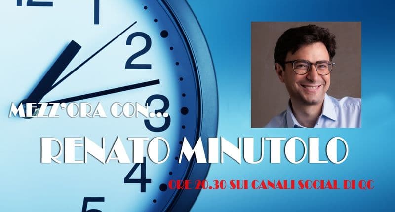 QC LIVE - Mezz'ora con l'autore comico e scrittore Renato Minutolo: dalle 20.30 in diretta - VIDEO