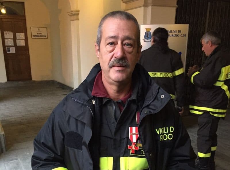 SAN MAURIZIO-SAN CARLO CANAVESE - Vigili del fuoco in lutto per la scomparsa di Antonio Semeraro
