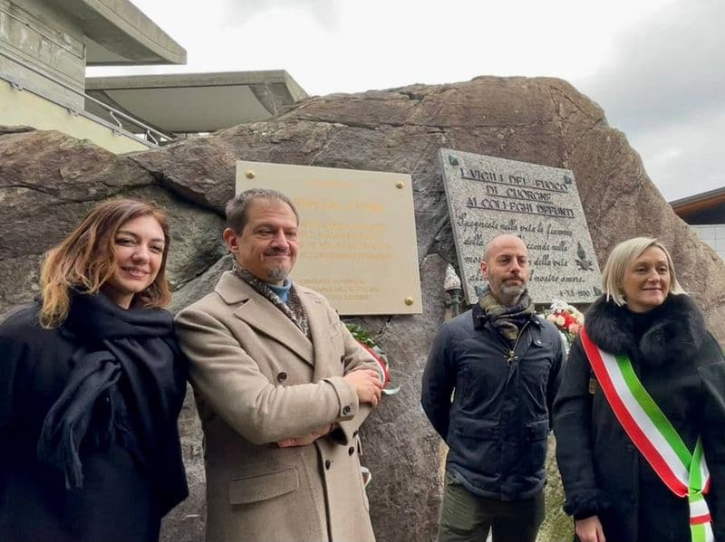 CUORGNE' - Inaugurata la targa in ricordo dei Martiri delle foibe