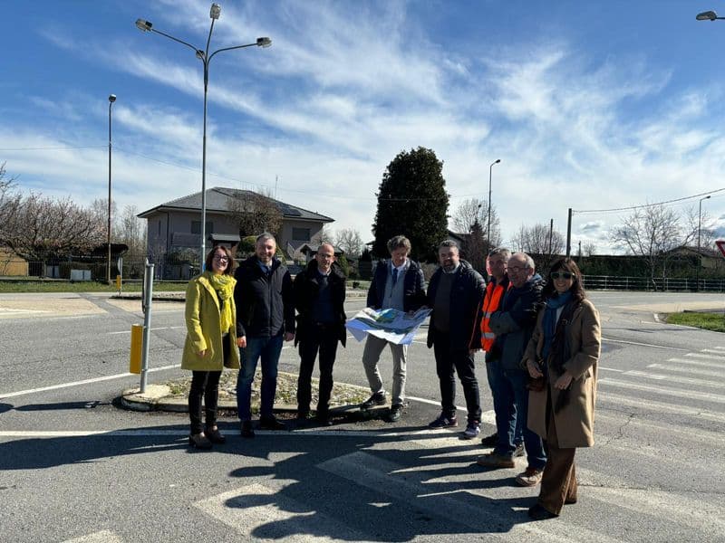 BOSCONERO - Serve una rotonda sulla provinciale 87: sopralluogo del sindaco con la Città metropolitana - FOTO