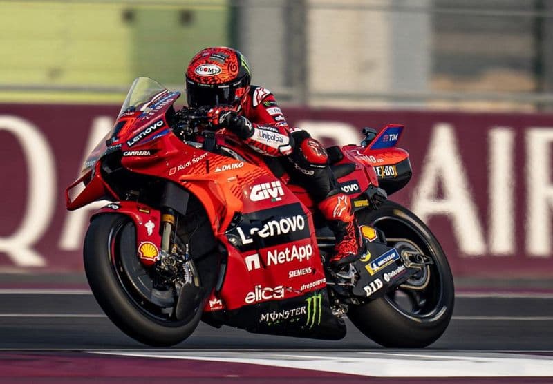 CHIVASSO - Partito il mondiale Moto GP: Pecco Bagnaia giù dal podio nella Sprint in Qatar