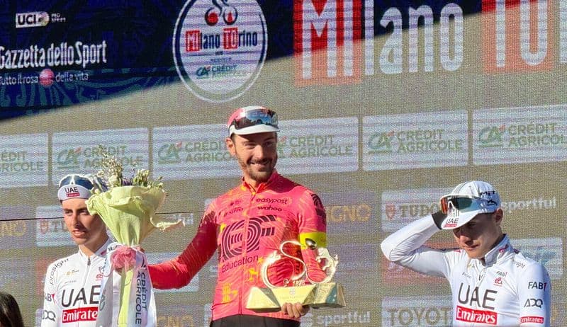 SALASSA - La Milano-Torino di ciclismo torna a parlare italiano grazie ad Alberto Bettiol - FOTO