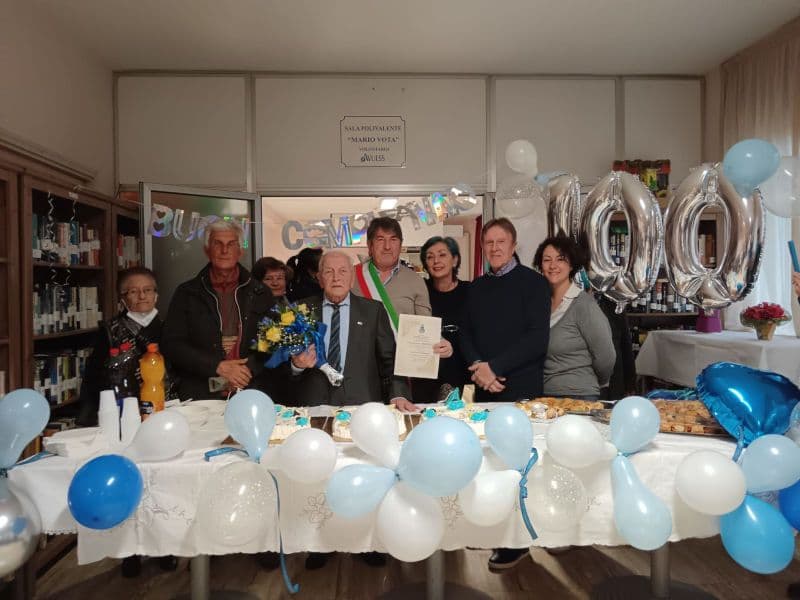 SAN MAURIZIO CANAVESE - Super compleanno per Francesco Perino: 100 anni