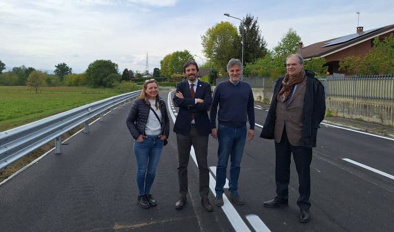 SAN BENIGNO CANAVESE - Riaperta in entrambi i sensi di marcia strada del dosso - FOTO